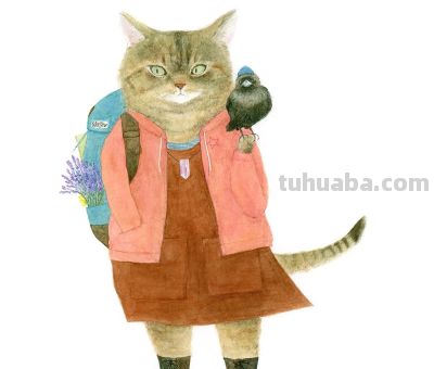 插画师推荐65｜Mari Ichimasu 旅行猫系列 - 图画吧TUHUABA