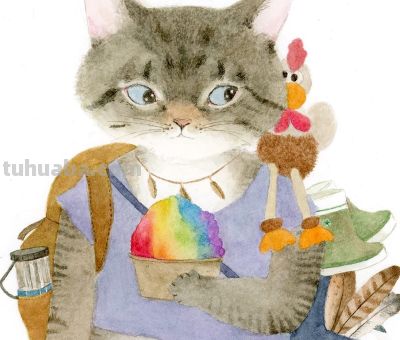 插画师推荐65｜Mari Ichimasu 旅行猫系列 - 图画吧TUHUABA