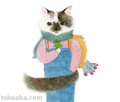 插画师推荐65｜Mari Ichimasu 旅行猫系列 - 图画吧TUHUABA