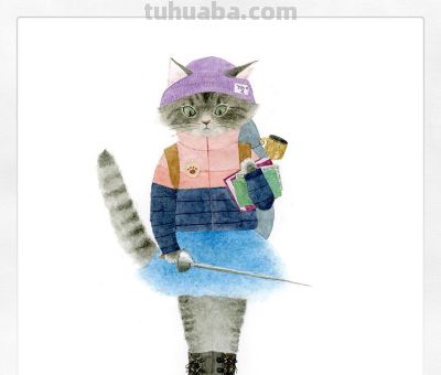 插画师推荐65｜Mari Ichimasu 旅行猫系列 - 图画吧TUHUABA