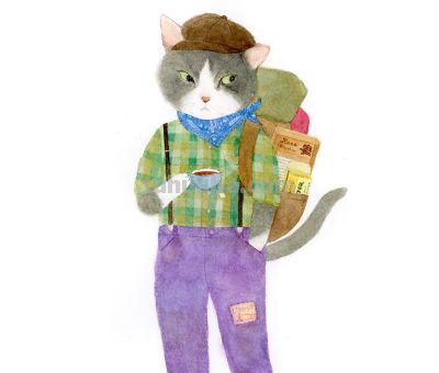插画师推荐65｜Mari Ichimasu 旅行猫系列 - 图画吧TUHUABA