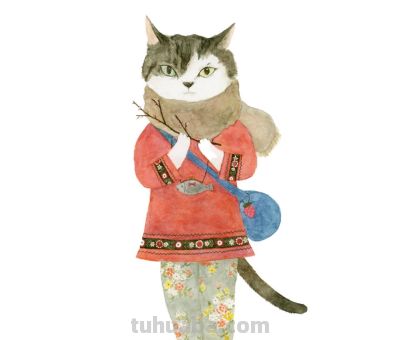 插画师推荐65｜Mari Ichimasu 旅行猫系列 - 图画吧TUHUABA