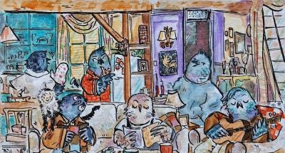 插画师推荐62｜Beatrijs Brouwer 满大街的小动物呀 - 图画吧TUHUABA