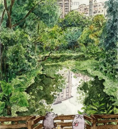 插画师推荐62｜Beatrijs Brouwer 满大街的小动物呀 - 图画吧TUHUABA