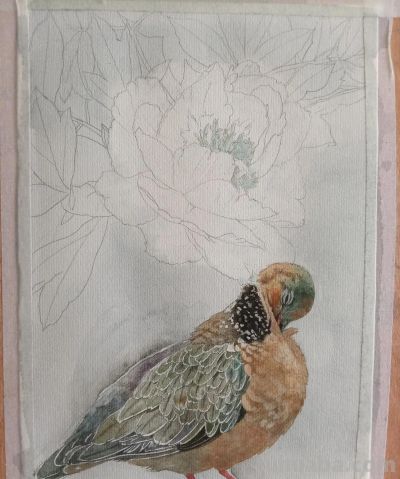 水彩花鸟 - 图画吧TUHUABA