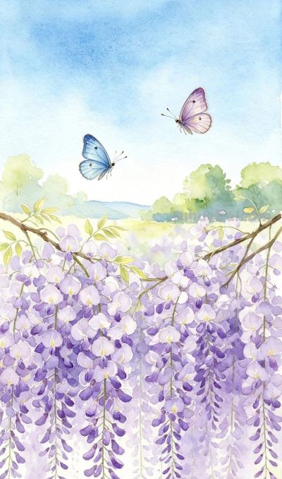 水彩画春日花卉明信片手机壁纸 - 今日头条 水彩画春日花卉明信片手机壁纸 - 图画吧TUHUABA