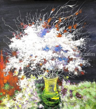 于笔锋绽露的生命之诗：李百超静物花卉系列赏析 - 图画吧TUHUABA