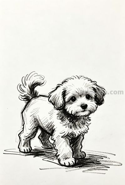 被小狗治愈的每一天 都闪闪发光丨郭小O简笔画狗狗绘画素材分享 - 图画吧TUHUABA