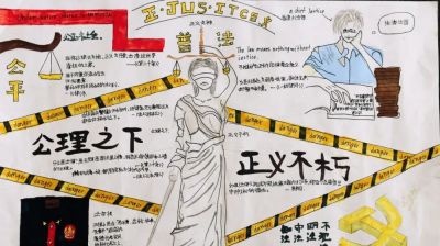 【浙里花开·守护曙光】画笔连甬峻 法治润童心 | 优秀手抄报展播（二） - 图画吧TUHUABA