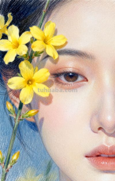 彩铅：迎春花 - 今日头条