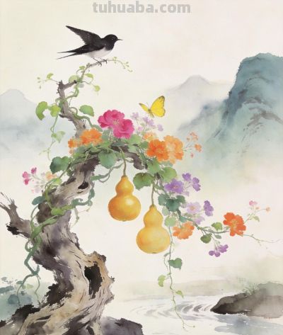 看葫芦垂金,赏繁花簇拥,和小动物们在水彩世界里“偶遇”快乐 - 今日头条 看葫芦垂金,赏繁花簇拥,和小动物们在水彩世界里“偶遇”快乐 - 图画吧TUHUABA