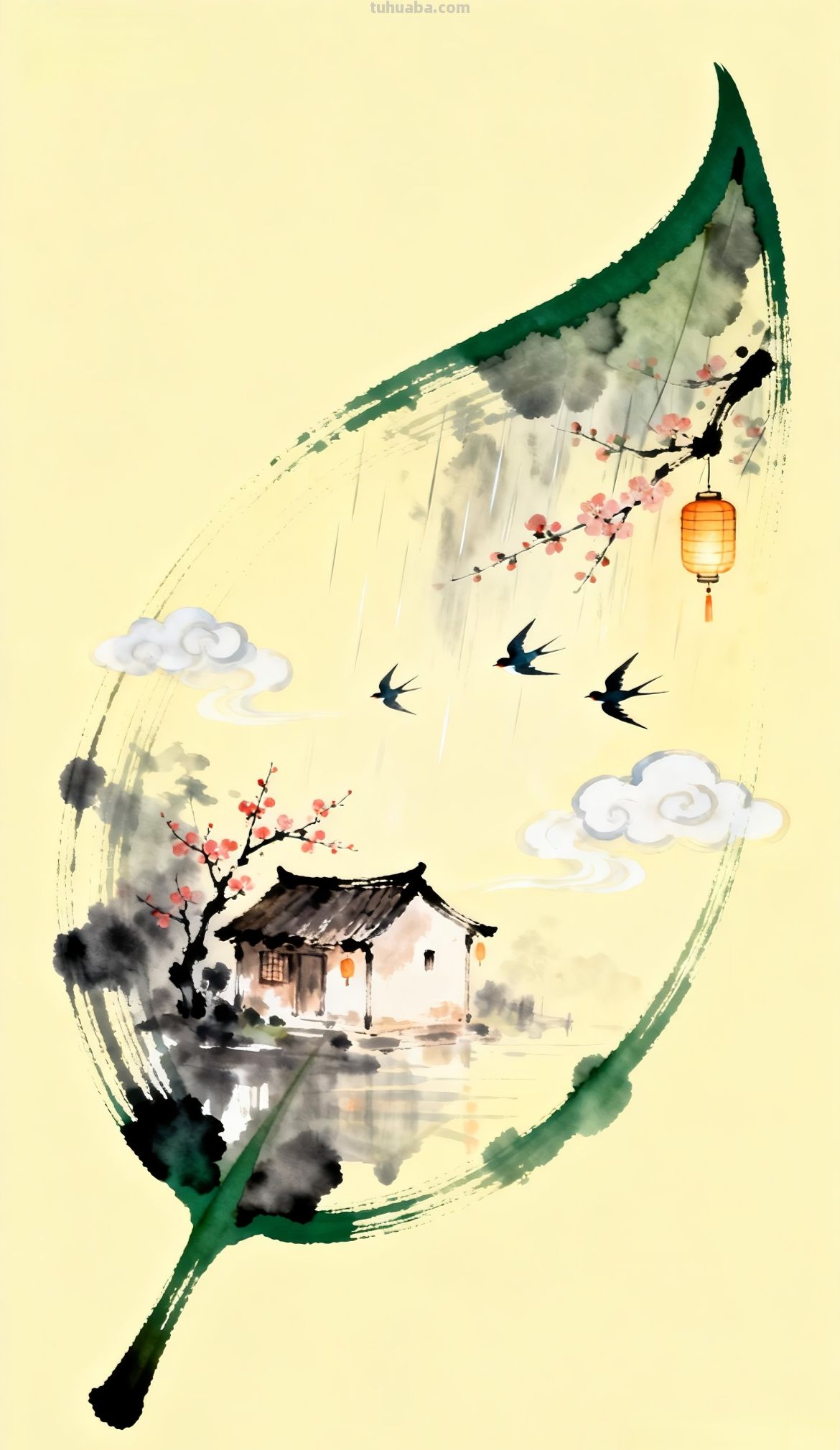 手机壁纸┋国风水彩画 - 今日头条 手机壁纸┋国风水彩画 - 图画吧TUHUABA