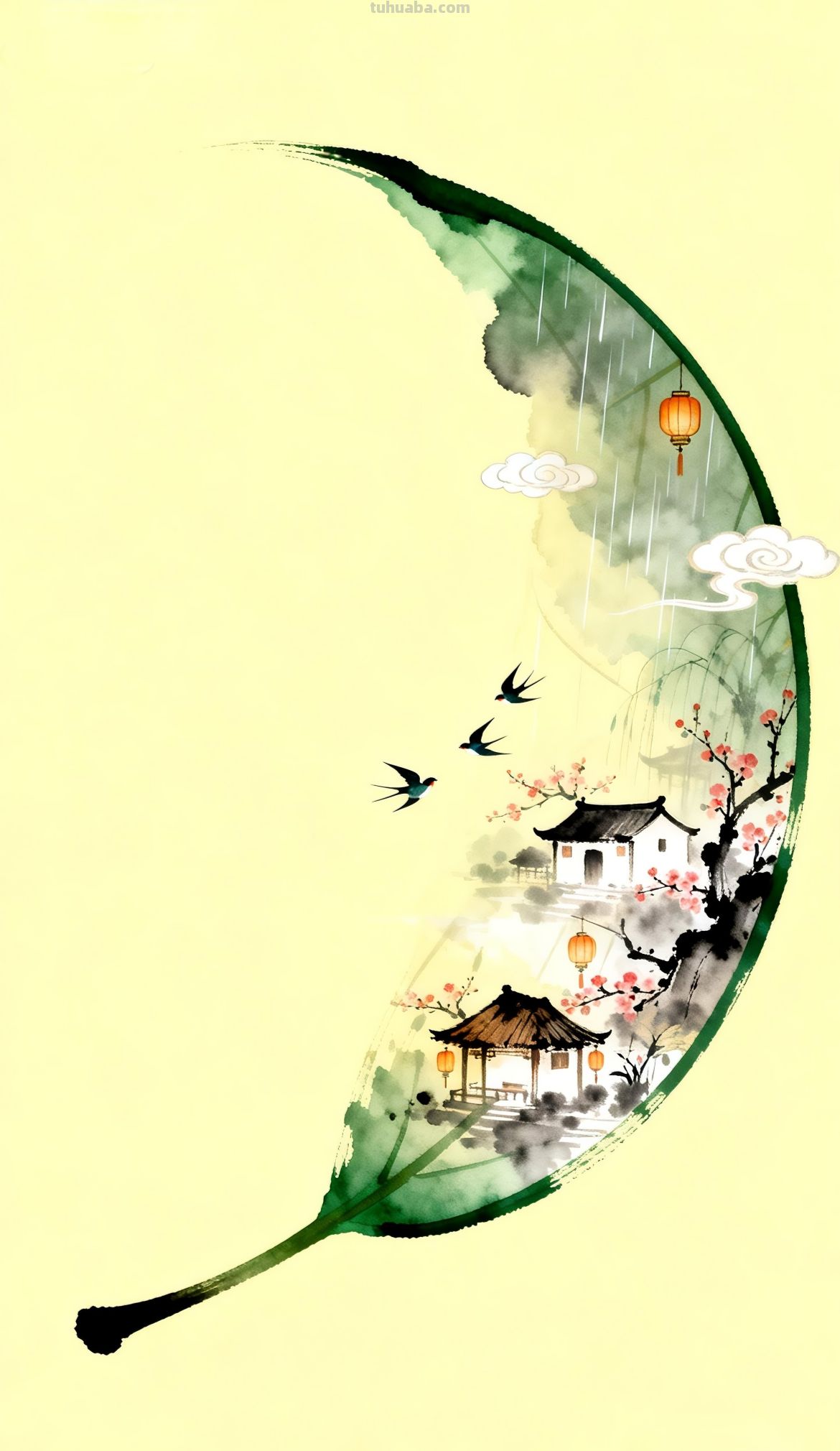 手机壁纸┋国风水彩画 - 今日头条 手机壁纸┋国风水彩画 - 图画吧TUHUABA