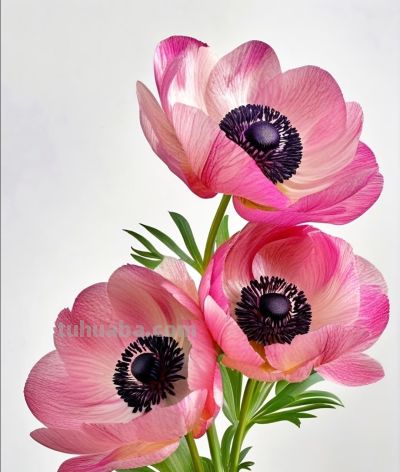 彩铅画，银莲花 - 图画吧TUHUABA