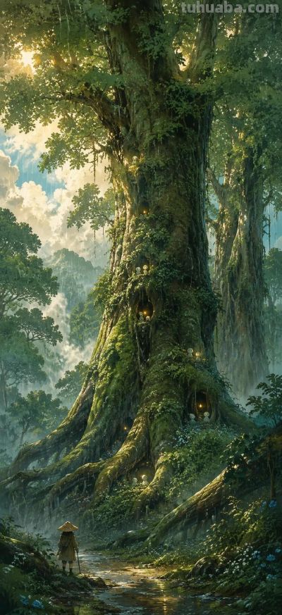 治愈动漫风壁纸合集，把童话世界装进手机🌿 - 图画吧TUHUABA