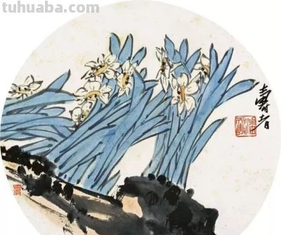 极简花鸟小品图 - 图画吧TUHUABA