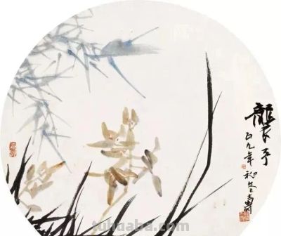 极简花鸟小品图 - 图画吧TUHUABA