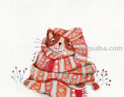 聚焦于儿童人物和简约小动物插画。 - 图画吧TUHUABA