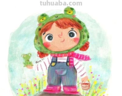 聚焦于儿童人物和简约小动物插画。 - 图画吧TUHUABA