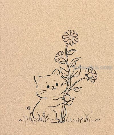 风遇夏花 猫遇温柔 我们遇见美好丨画画的DP治愈系小猫简笔画分享 - 今日头条 风遇夏花 猫遇温柔 我们遇见美好丨画画的DP治愈系小猫简笔画分享 - 图画吧TUHUABA