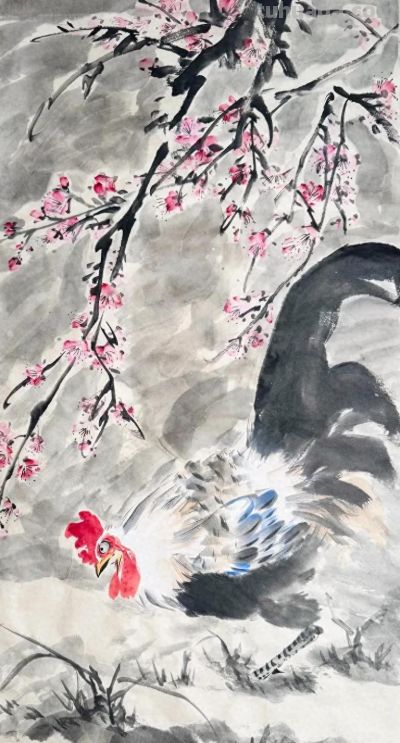 锦羽栖花，笔墨寄吉，一组大鸡图欣赏！ - 今日头条