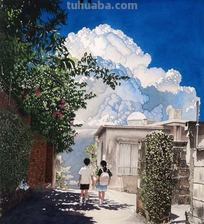 插画师推荐45｜sseongryul 把盛夏温柔具象的水彩诗人 - 图画吧TUHUABA