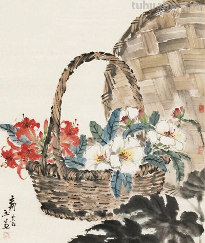 竹篮闲卉｜写意静物花卉写生，藏在笔墨里的中式温柔 - 今日头条